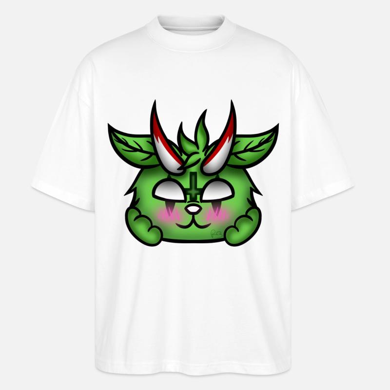 Errötender Dämon! - Stanley/Stella Oversized Unisex Bio T-Shirt Blaster 2.0 - Weiß