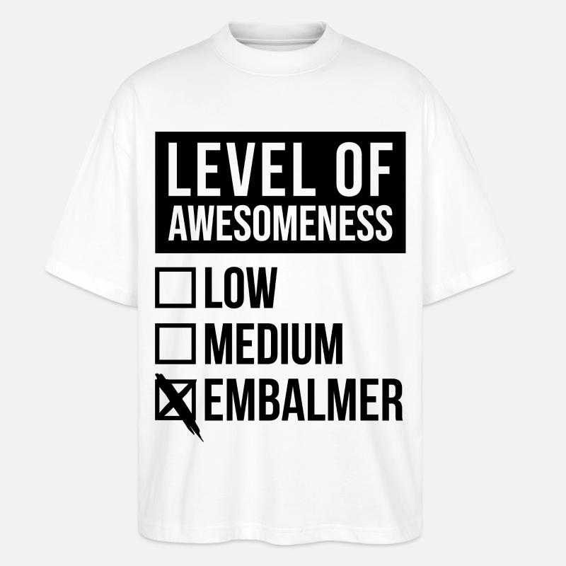Einbalsamierung - Stanley/Stella Oversized Unisex Bio T-Shirt Blaster 2.0 - Weiß