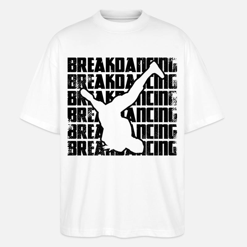 Breakdance - Stanley/Stella Oversized Unisex Bio T-Shirt Blaster 2.0 - Weiß
