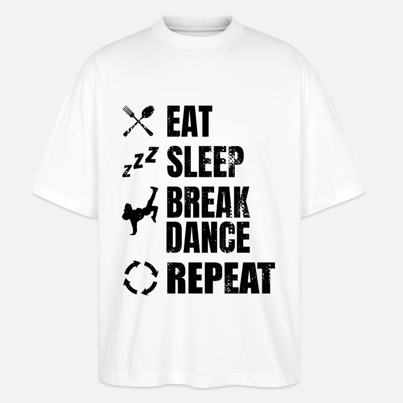 Breakdancer Zeitplan - Stanley/Stella Oversized Unisex Bio T-Shirt Blaster 2.0 - Weiß