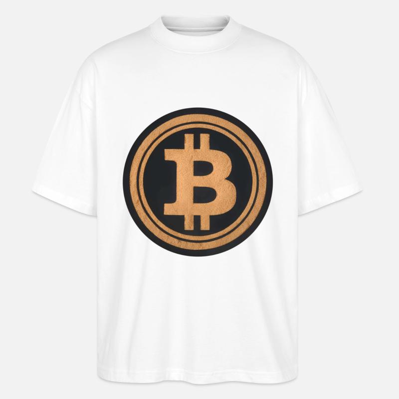 Die digitale Währung im Wüstensand - Stanley/Stella Oversized Unisex Bio T-Shirt Blaster 2.0 - Weiß