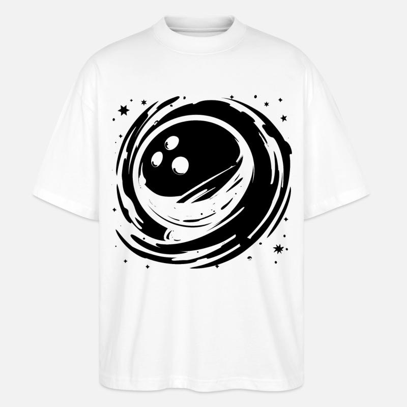 Bowling Grafik - Stanley/Stella Oversized Unisex Bio T-Shirt Blaster 2.0 - Weiß