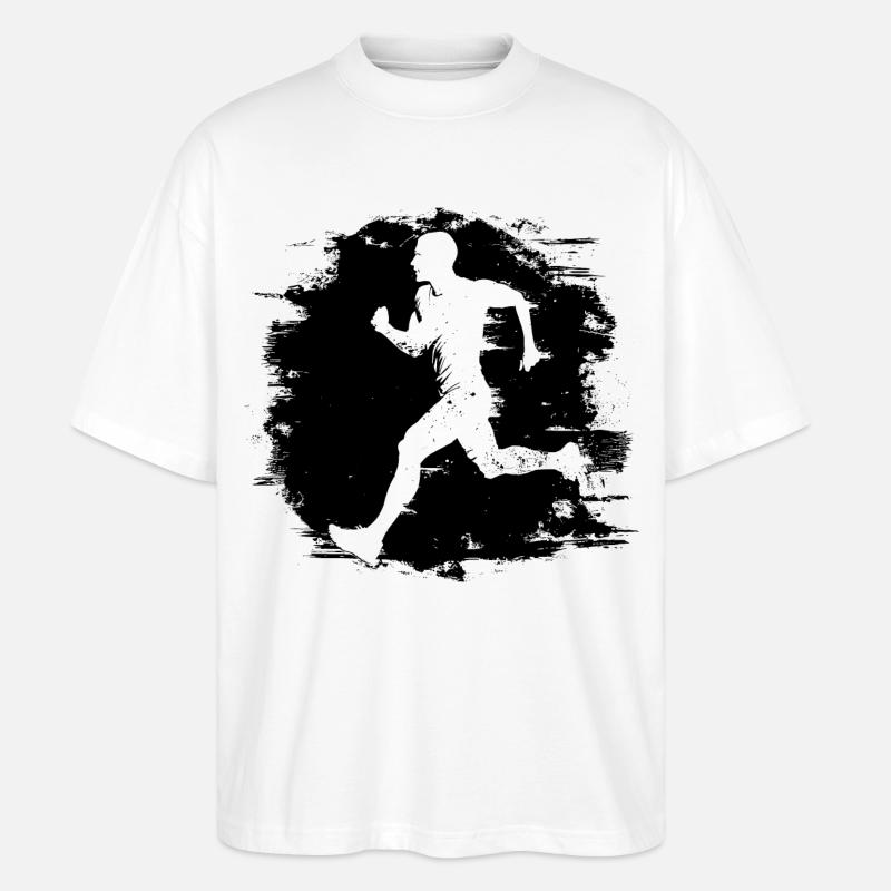 Marathon Junge - Stanley/Stella Oversized Unisex Bio T-Shirt Blaster 2.0 - Weiß
