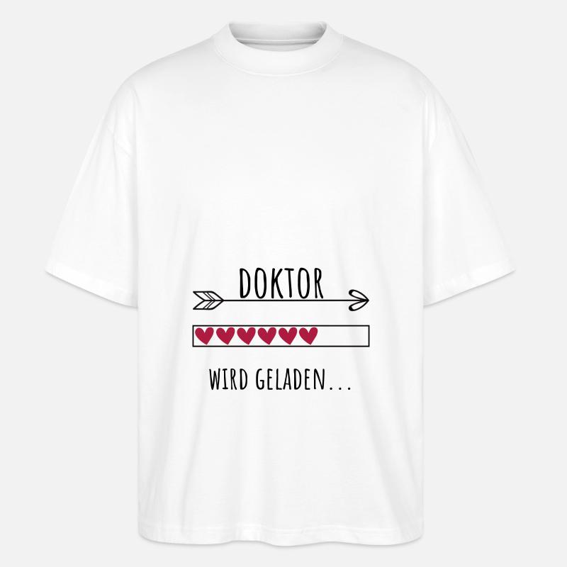 Doktor Personalisierter Beruf Mädchen - Stanley/Stella Oversized Unisex Bio T-Shirt Blaster 2.0 - Weiß