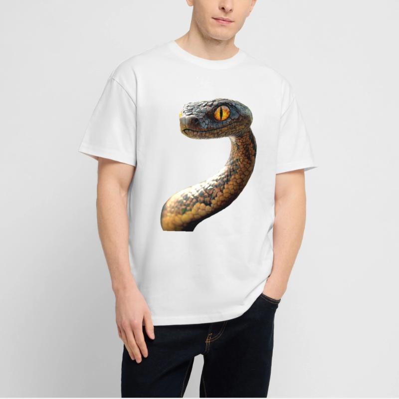 Serpent Python Cobra Mamba Serpent à sonnettes Serpent T-shirt bio Blaster 2.0 coupe oversize Stanley/Stella Unisexe