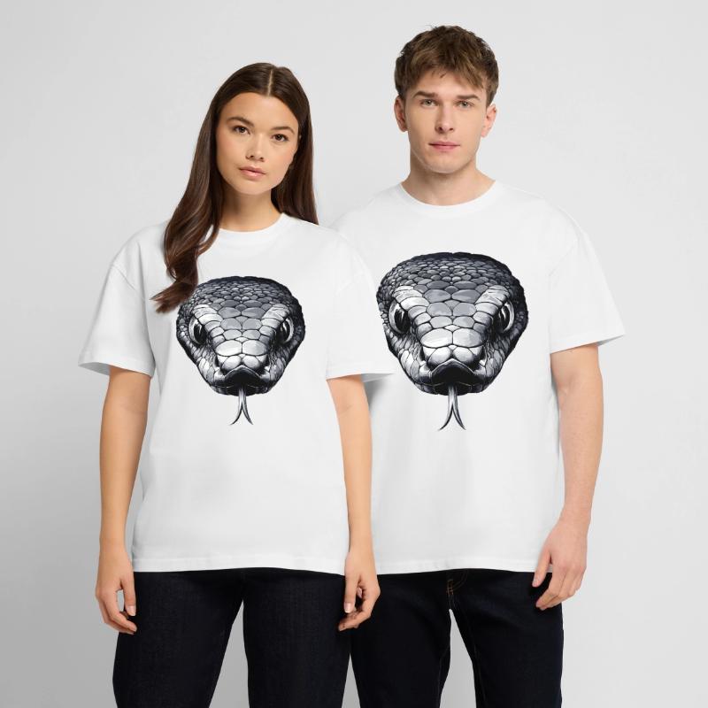 Serpent Python Cobra Mamba Serpent à sonnettes Serpent T-shirt bio Blaster 2.0 coupe oversize Stanley/Stella Unisexe