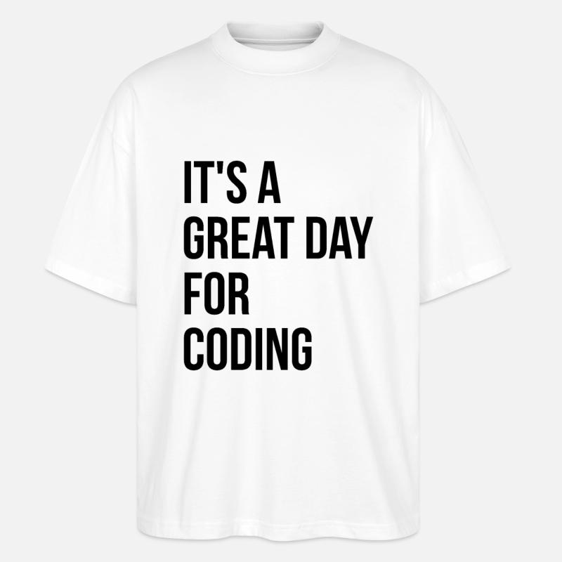 Codierung - Stanley/Stella Oversized Unisex Bio T-Shirt Blaster 2.0 - Weiß