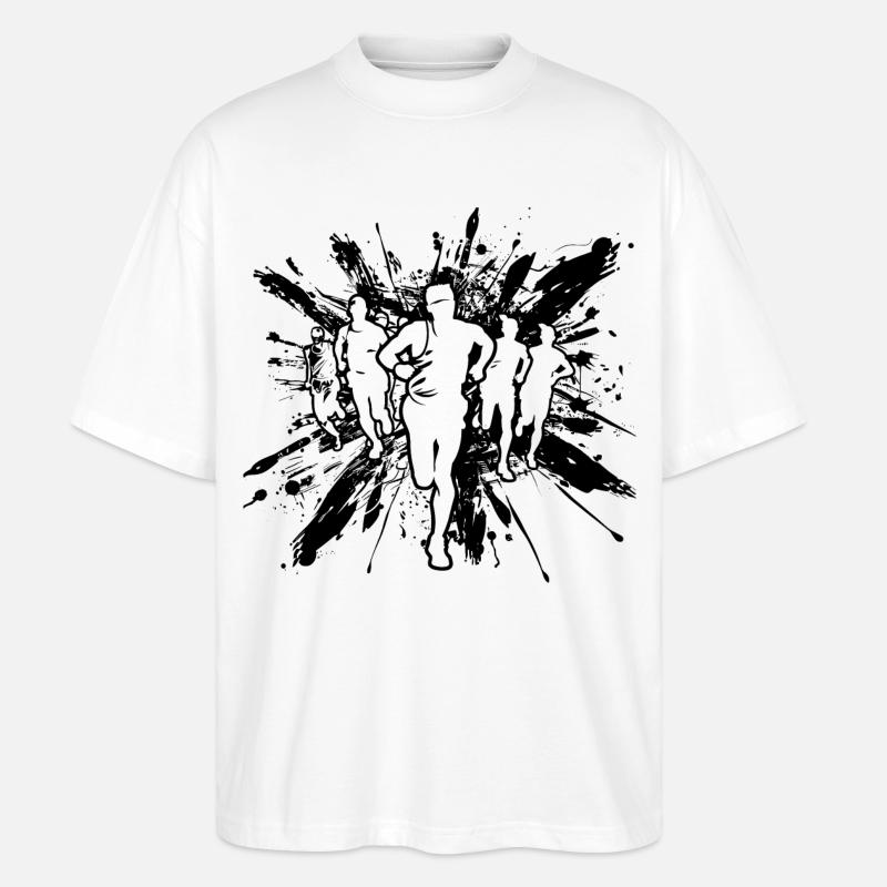 Läufer - Stanley/Stella Oversized Unisex Bio T-Shirt Blaster 2.0 - Weiß