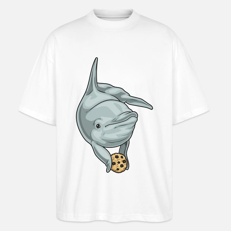 Biscuit dauphin - T-shirt bio Blaster 2.0 coupe oversize Stanley/Stella Unisexe - blanc