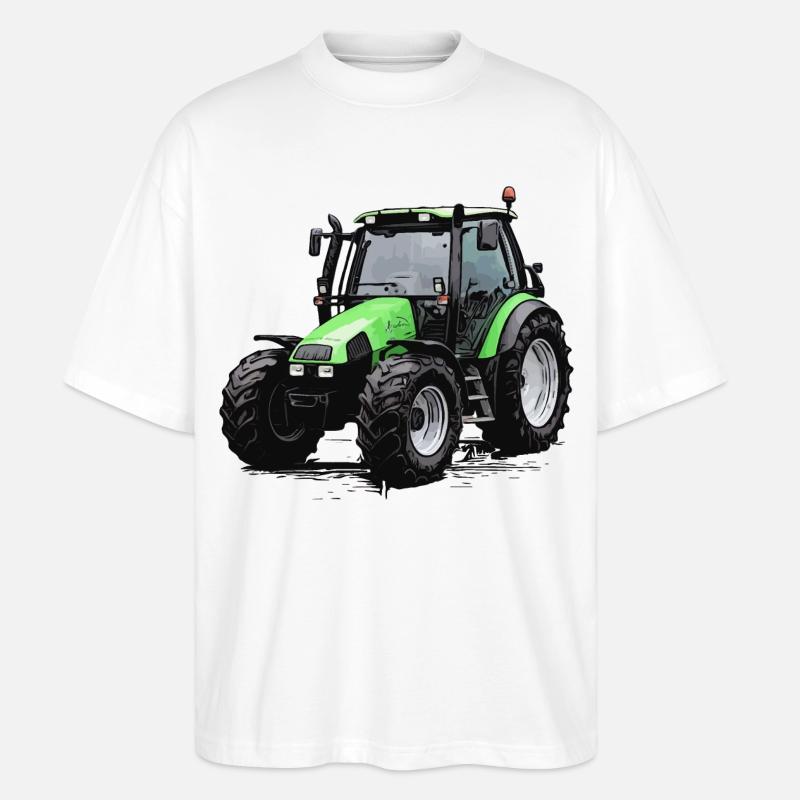 Agrotron 100 - Stanley/Stella Oversized Unisex Bio T-Shirt Blaster 2.0 - Weiß