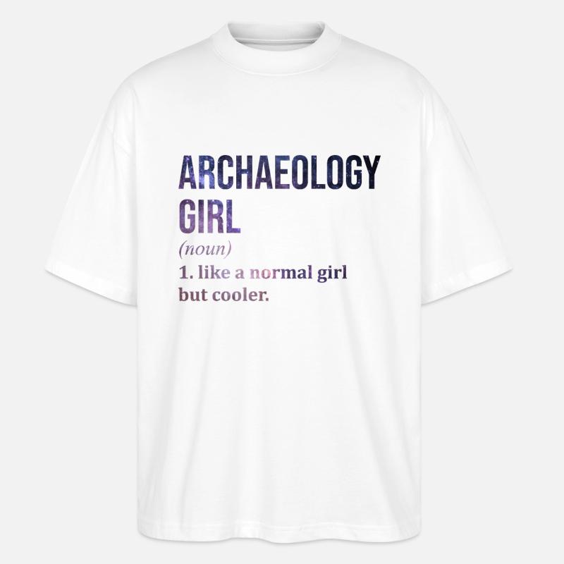 Archäologie - Stanley/Stella Oversized Unisex Bio T-Shirt Blaster 2.0 - Weiß