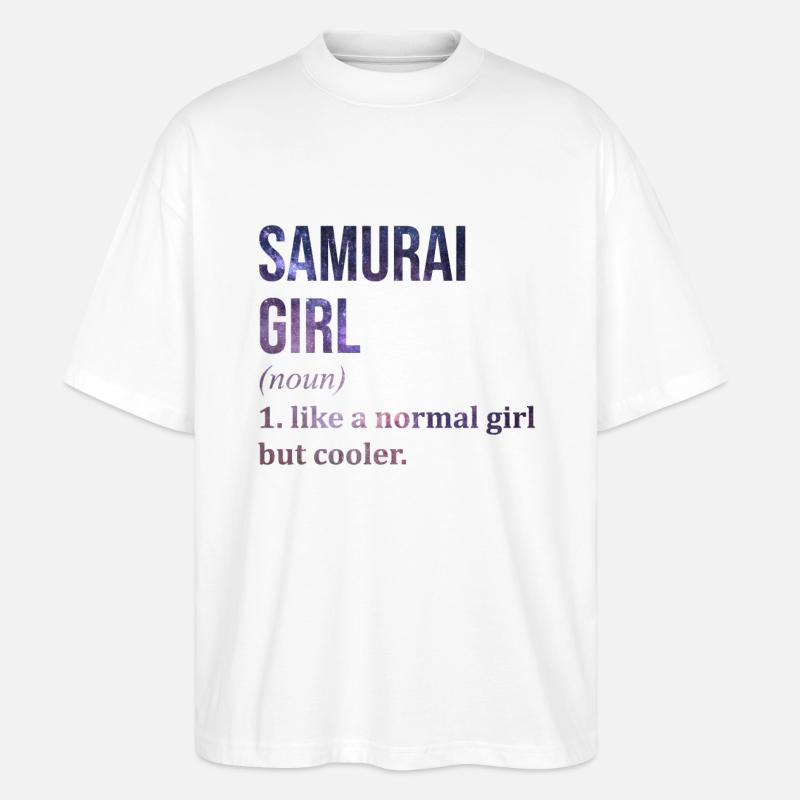 Samurai Samurai Samurai - Stanley/Stella Oversized Unisex Organic T-shirt Blaster 2.0 - white