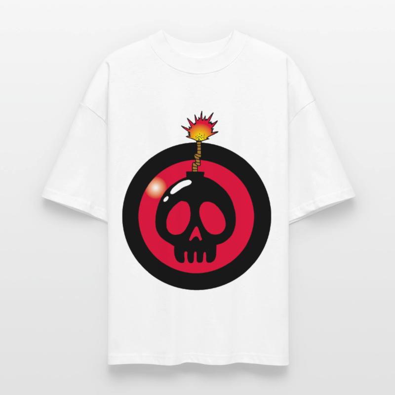 Exploding Skull Stanley/Stella Oversized Unisex Organic T-shirt Blaster 2.0
