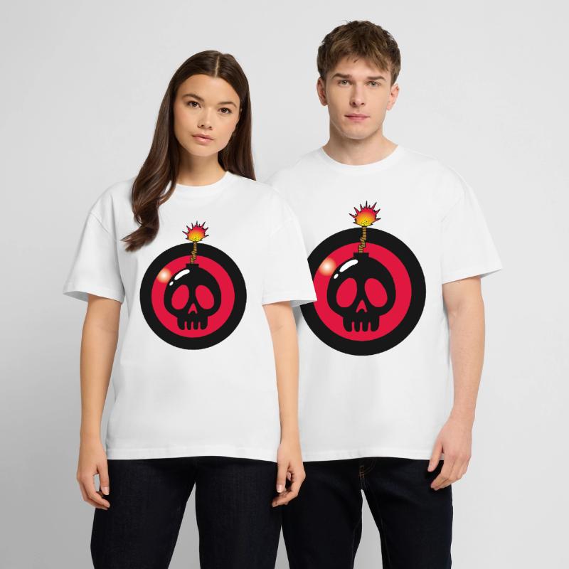Exploding Skull Stanley/Stella Oversized Unisex Organic T-shirt Blaster 2.0