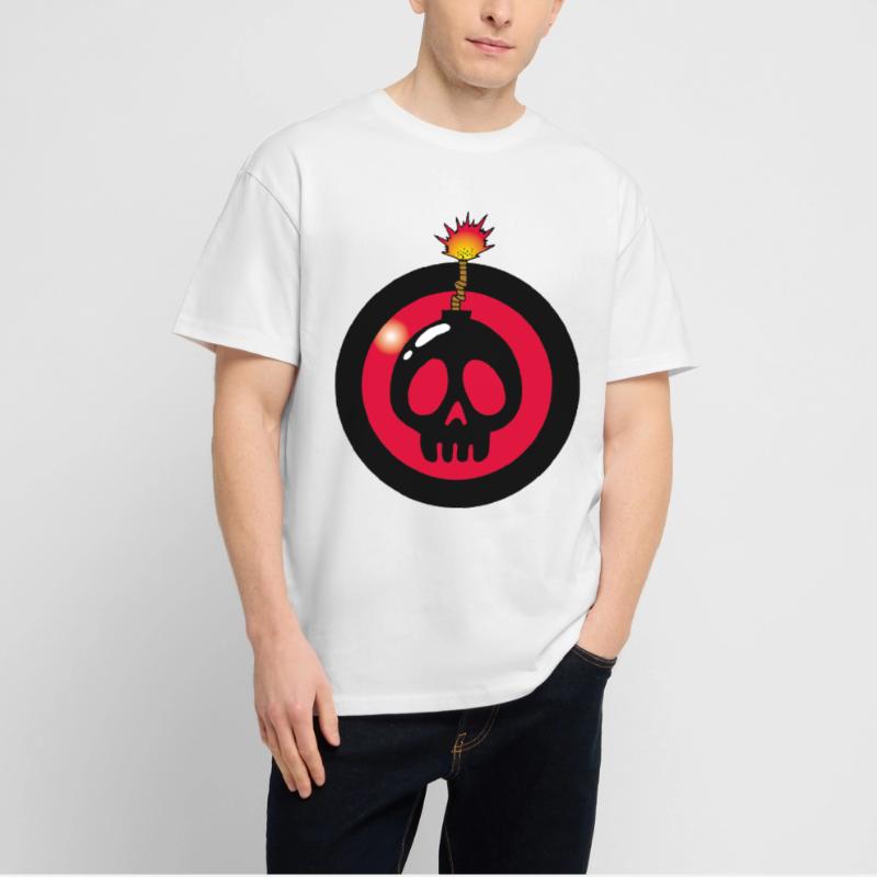 Exploding Skull Stanley/Stella Oversized Unisex Organic T-shirt Blaster 2.0
