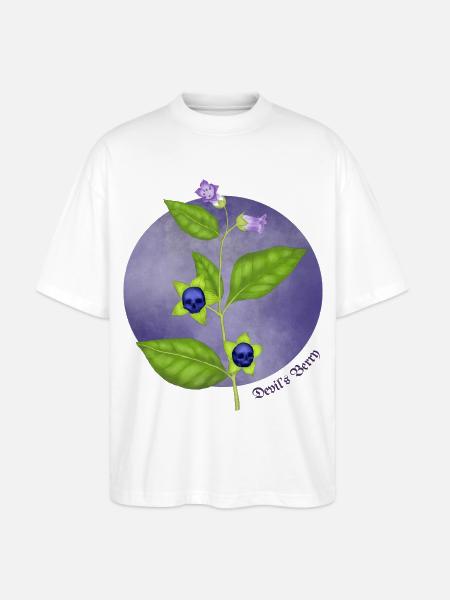 Devil's Berry - Stanley/Stella Oversized Unisex Organic T-shirt Blaster 2.0 - white