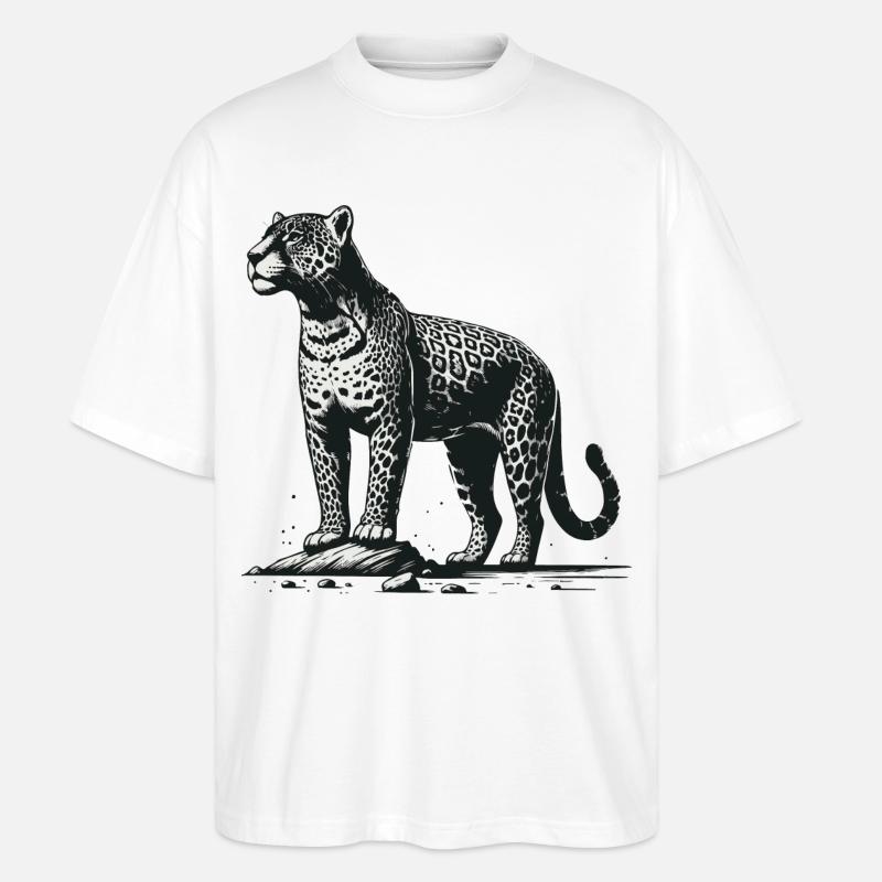 Jaguar - Stanley/Stella Oversized Unisex Bio T-Shirt Blaster 2.0 - Weiß