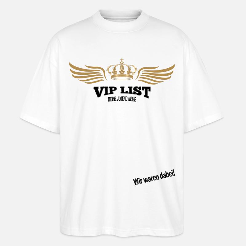 Jugendweihe Gästebuch - Jugendweihe 2026 - Stanley/Stella Oversized Unisex Bio T-Shirt Blaster 2.0 - Weiß