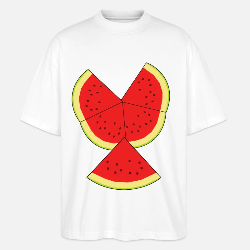 Melon Summer Refreshment Fruit Fruit - Stanley/Stella Oversized Unisex Organic T-shirt Blaster 2.0 - white