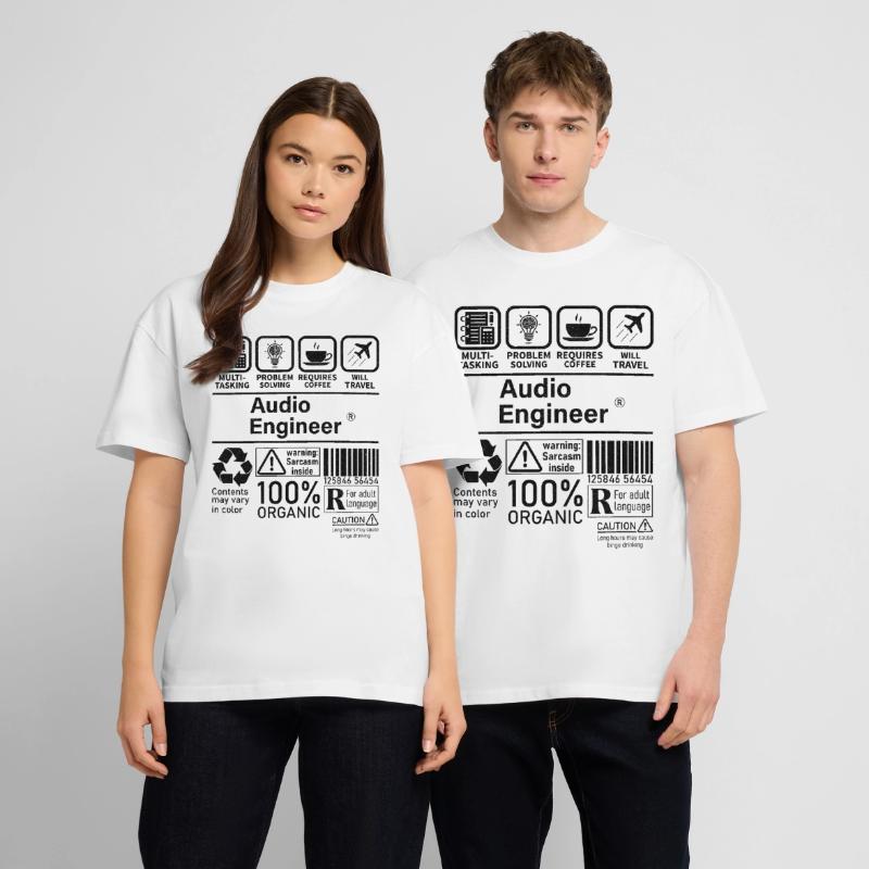 Audio Engineer multi tasking problem solving Stanley/Stella Oversized Unisex Organic T-shirt Blaster 2.0