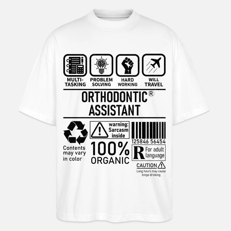 Orthodontic Assistant multi tasking problem - Stanley/Stella Oversized Unisex Bio T-Shirt Blaster 2.0 - Weiß