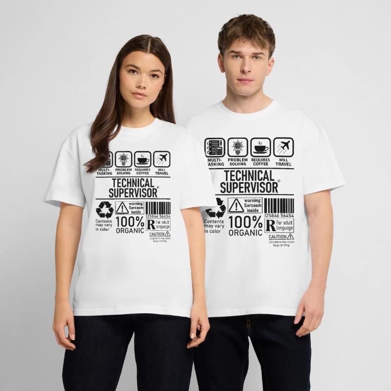 Technical Supervisor multi tasking problem solving Stanley/Stella Oversized Unisex Organic T-shirt Blaster 2.0
