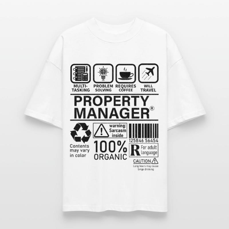 Property Manager Multi Tasking Problem Solving Stanley/Stella Oversized Unisex Organic T-shirt Blaster 2.0