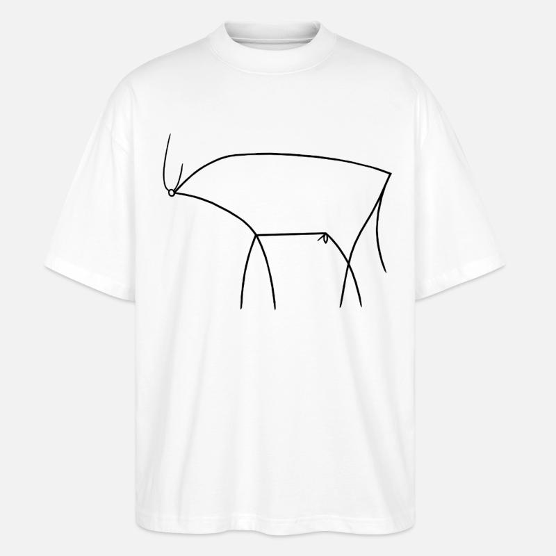 Bull - Stanley/Stella Oversized Unisex Organic T-shirt Blaster 2.0 - white