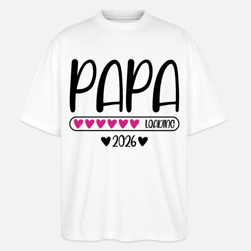 Papa 2026 loading - Stanley/Stella Oversized Unisex Bio T-Shirt Blaster 2.0 - Weiß