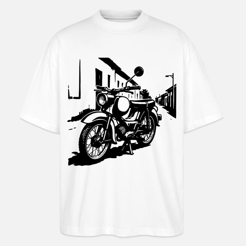 Zweitakt-Legende Oststyle - Stanley/Stella Oversized Unisex Bio T-Shirt Blaster 2.0 - Weiß