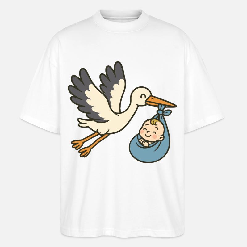 Peaceful Arrival - Stanley/Stella Oversized Unisex Bio T-Shirt Blaster 2.0 - Weiß