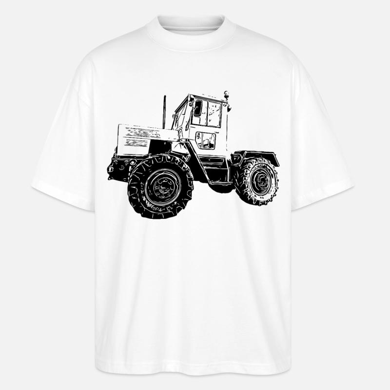 Kraft auf vier Rädern - Stanley/Stella Oversized Unisex Bio T-Shirt Blaster 2.0 - Weiß