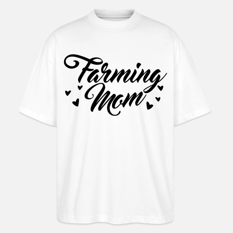 Bauernhof Mutter - Stanley/Stella Oversized Unisex Bio T-Shirt Blaster 2.0 - Weiß