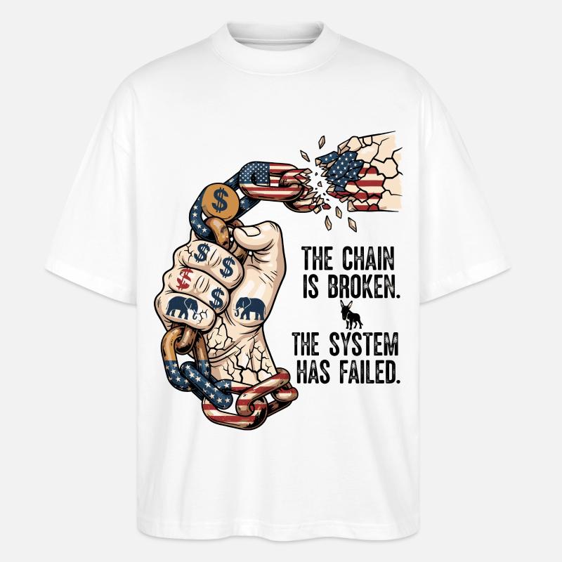 Le système a échoué - T-shirt bio Blaster 2.0 coupe oversize Stanley/Stella Unisexe - blanc