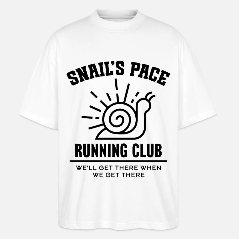 Club de course Snail’s Pace - T-shirt bio Blaster 2.0 coupe oversize Stanley/Stella Unisexe - blanc