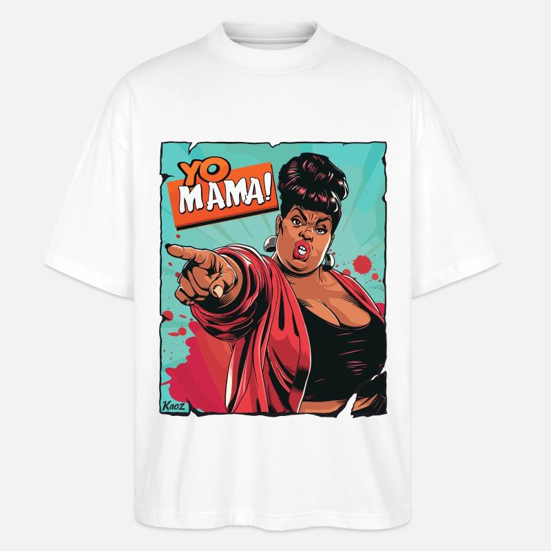 Ermächtigte Mutter Zitat Illustration - Stanley/Stella Oversized Unisex Bio T-Shirt Blaster 2.0 - Weiß