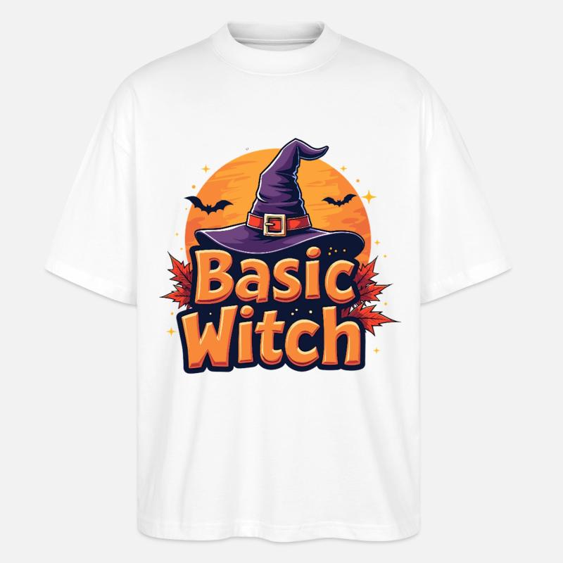 Basic Witch Halloween-Spruch - Stanley/Stella Oversized Unisex Bio T-Shirt Blaster 2.0 - Weiß