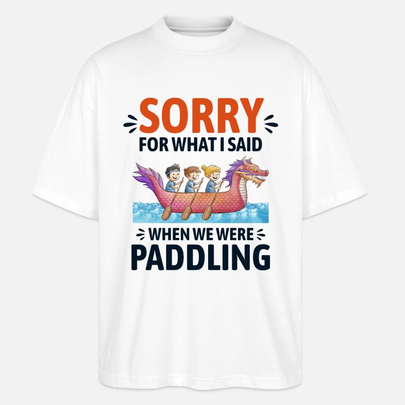 Équipage de course de bateaux-dragons - T-shirt bio Blaster 2.0 coupe oversize Stanley/Stella Unisexe - blanc