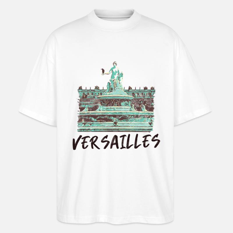 Berühmter Barockbrunnen von Versailles - Stanley/Stella Oversized Unisex Bio T-Shirt Blaster 2.0 - Weiß