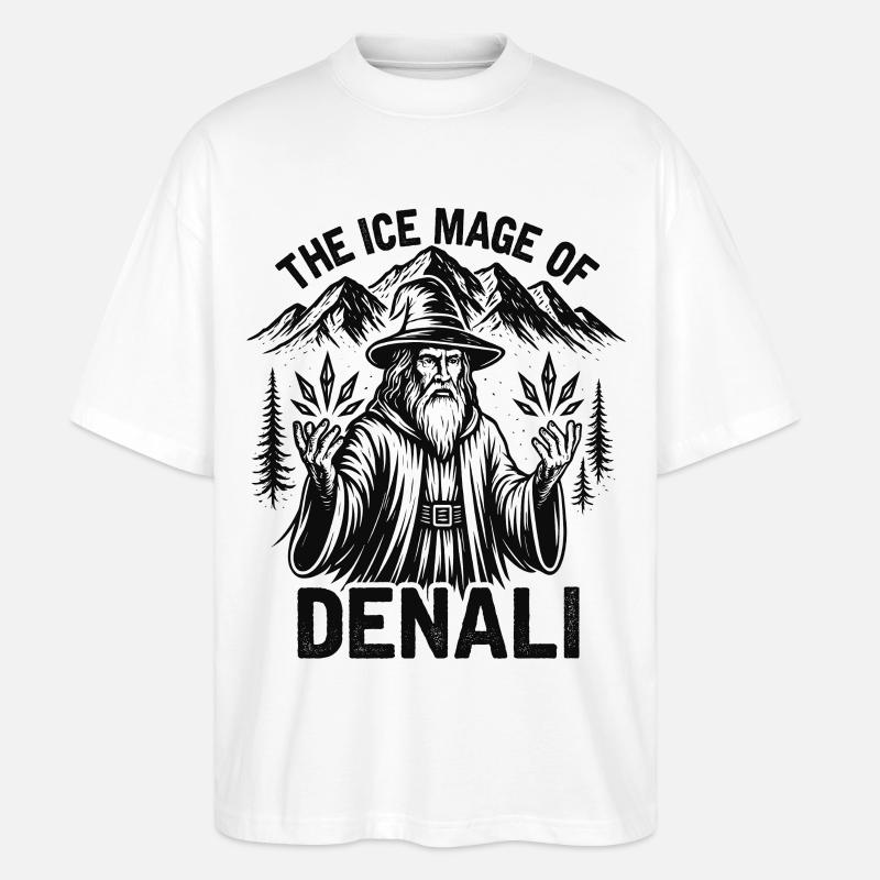 Der Eiszauberer von Denali - Stanley/Stella Oversized Unisex Bio T-Shirt Blaster 2.0 - Weiß