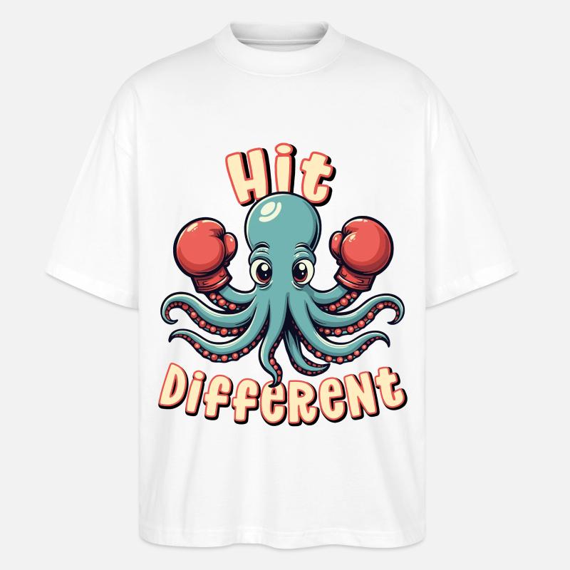 Frapper différemment - T-shirt bio Blaster 2.0 coupe oversize Stanley/Stella Unisexe - blanc