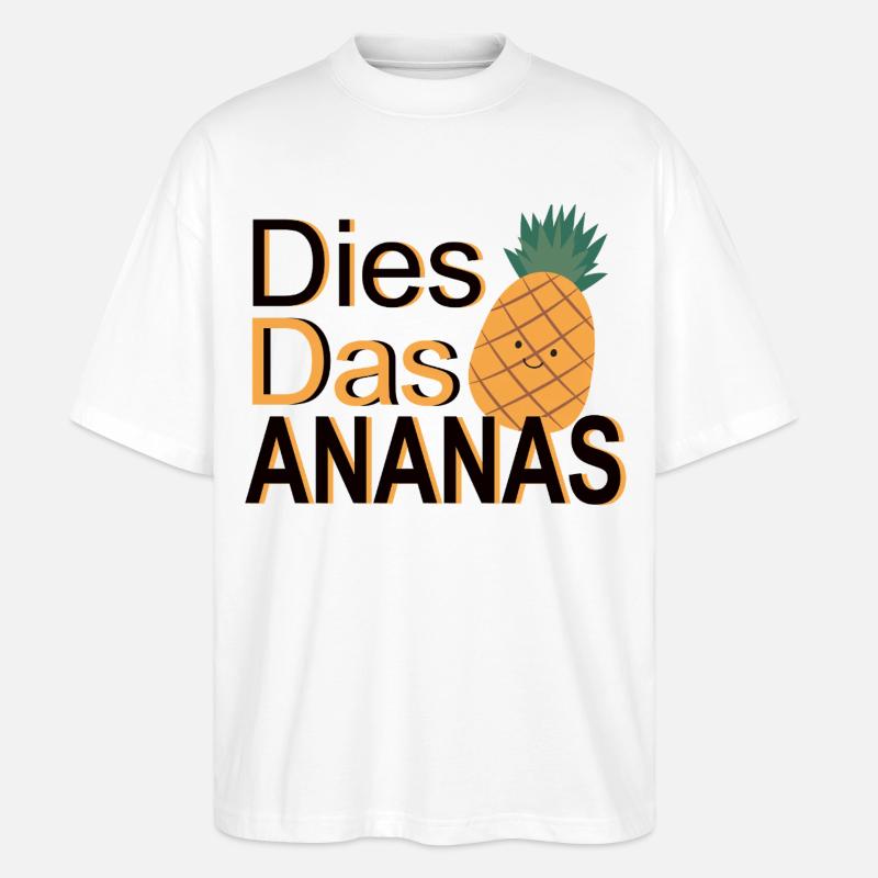 C’est l’ananas – Jeu de mots - T-shirt bio Blaster 2.0 coupe oversize Stanley/Stella Unisexe - blanc