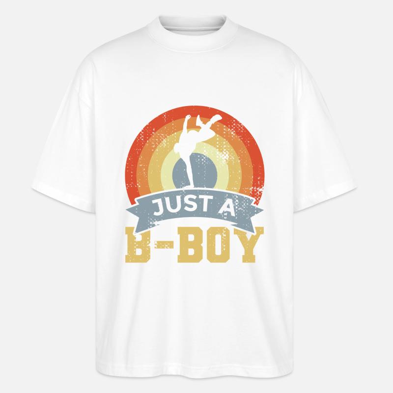 Breakdancer Junge - Stanley/Stella Oversized Unisex Bio T-Shirt Blaster 2.0 - Weiß