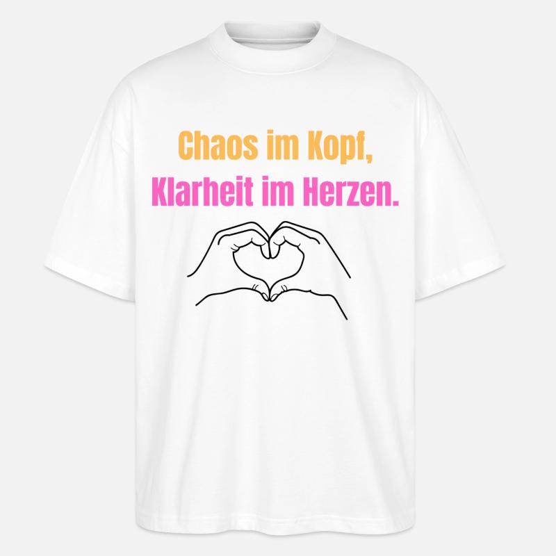 Chaos Statement ADHS und Autismus - Stanley/Stella Oversized Unisex Bio T-Shirt Blaster 2.0 - Weiß