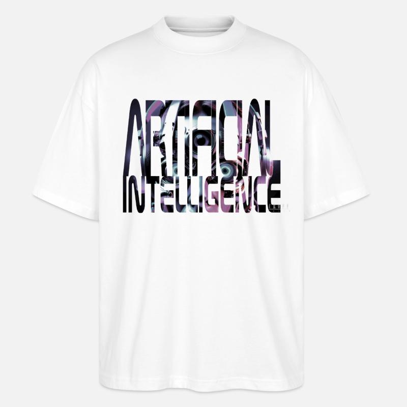 Artificial Intelligence - Stanley/Stella Oversized Unisex Bio T-Shirt Blaster 2.0 - Weiß