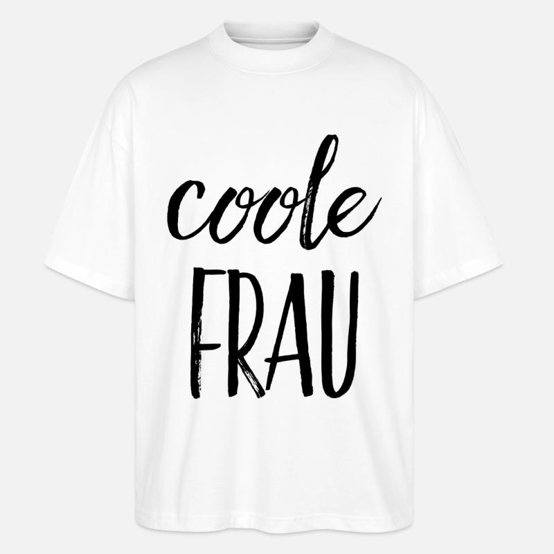 Coole Frau - Stanley/Stella Oversized Unisex Bio T-Shirt Blaster 2.0 - Weiß