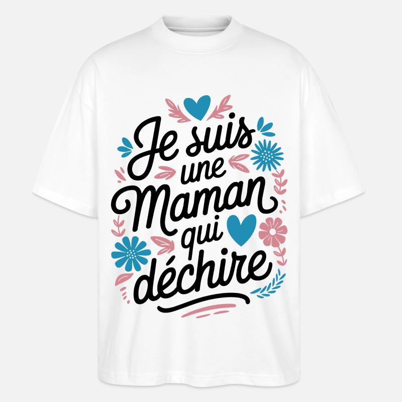 Ich bin eine Killer-Mutter - Stanley/Stella Oversized Unisex Bio T-Shirt Blaster 2.0 - Weiß