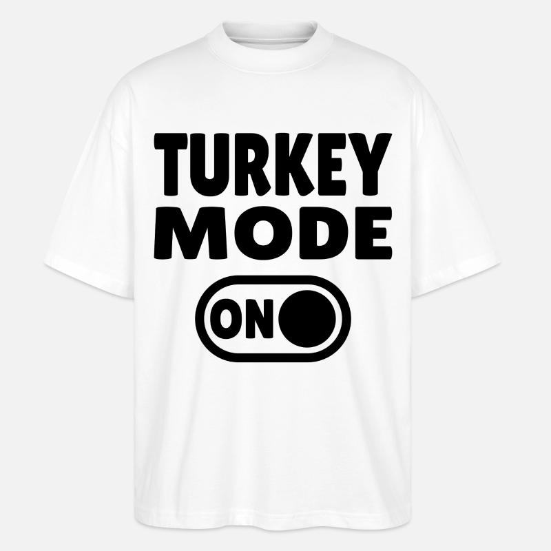 Mode dinde activé - T-shirt bio Blaster 2.0 coupe oversize Stanley/Stella Unisexe - blanc