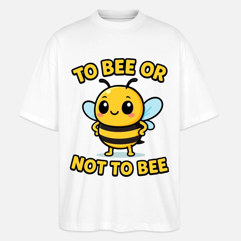 Biene oder nicht Biene - Stanley/Stella Oversized Unisex Bio T-Shirt Blaster 2.0 - Weiß