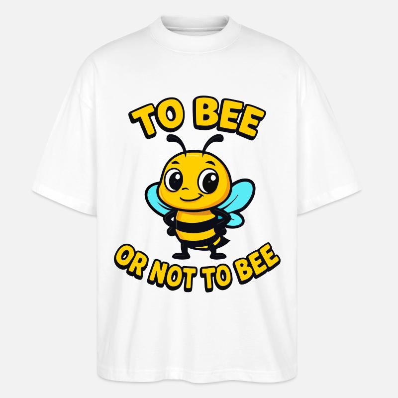 Biene oder nicht Biene - Stanley/Stella Oversized Unisex Bio T-Shirt Blaster 2.0 - Weiß